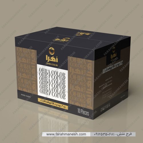 طراحی بسته بندی جعبه رنگ پودری الکترواستاتیک